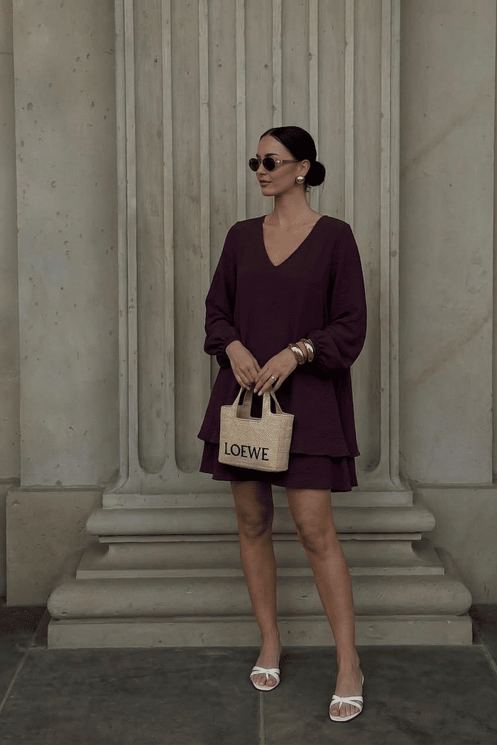 VESTIDO DUPLO MANGA LONGA - FIGO