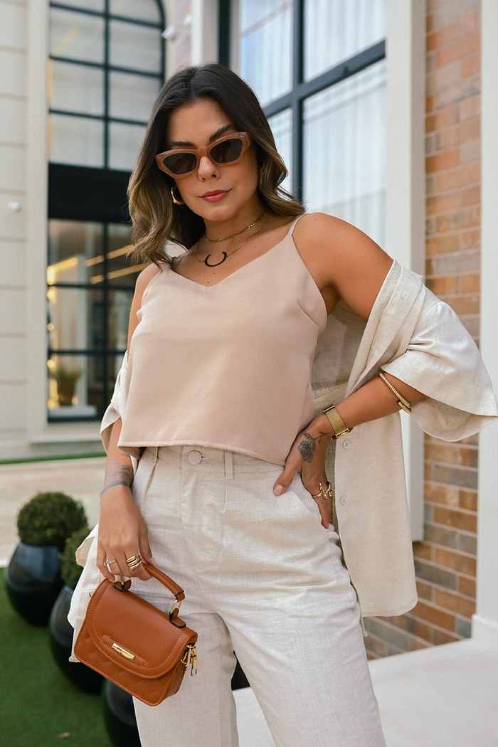 CROPPED DE ALCINHA - AREIA