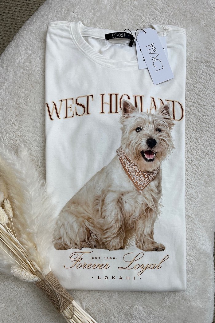 T-SHIRT WEST TERRIER - OFF WHITE