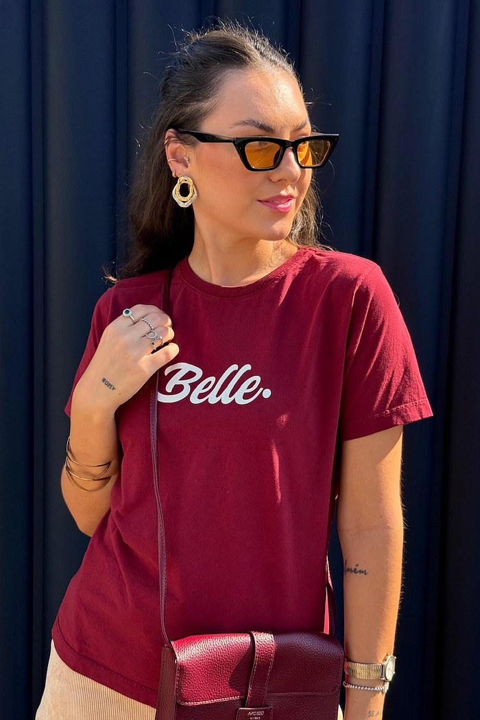T-SHIRT ESTONADA BELLE - MARSALA