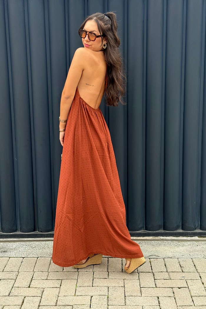 VESTIDO BRENDA - MARROM