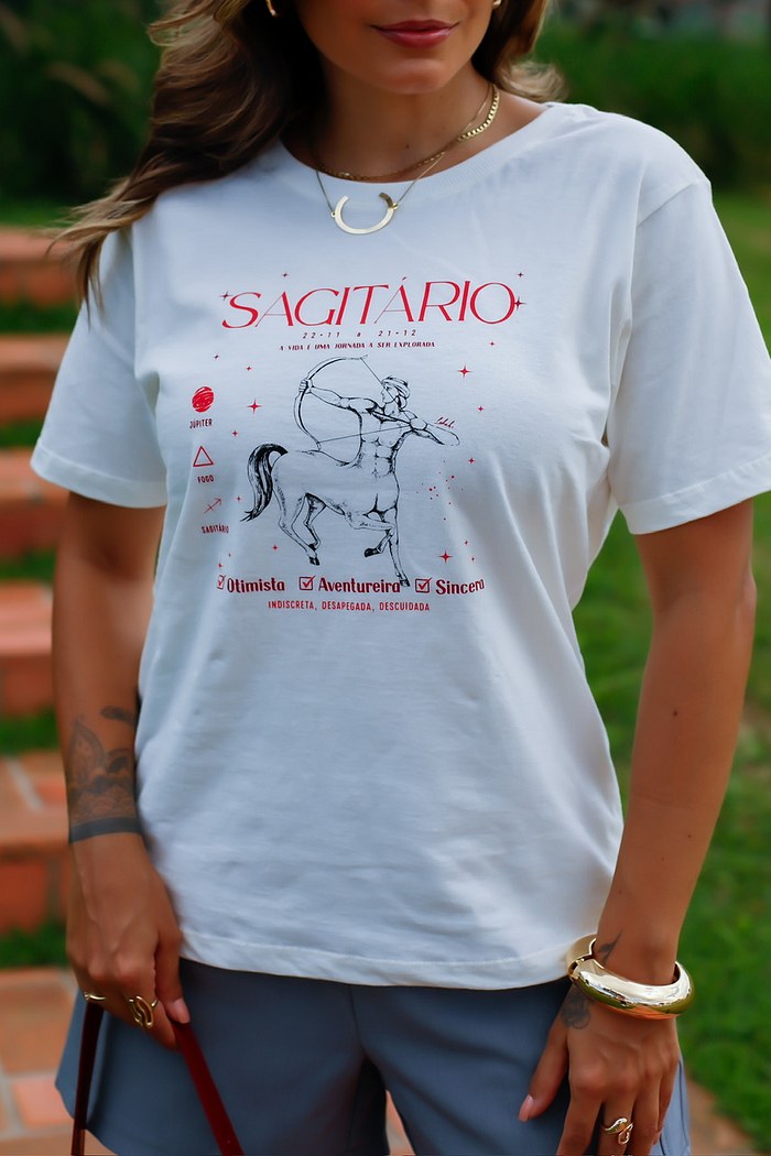 T-SHIRT SAGITÁRIO - OFF WHITE