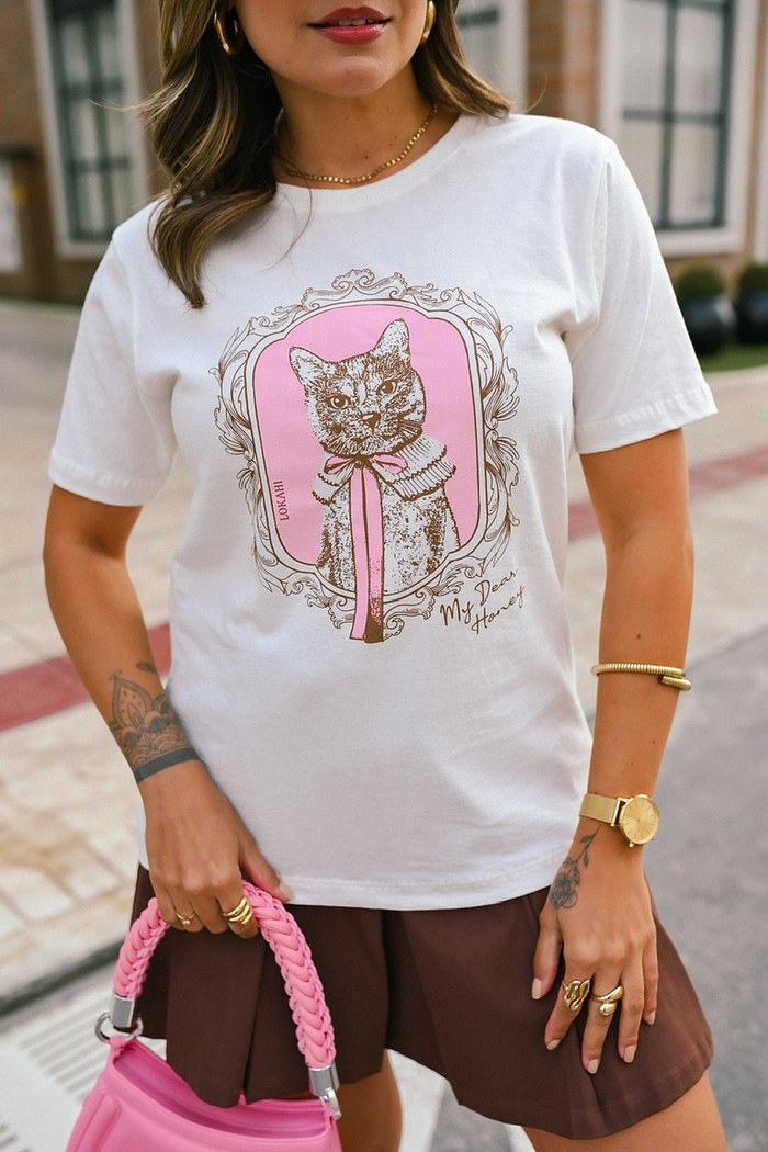 T-SHIRT MY DEAR HONEY - OFF WHITE