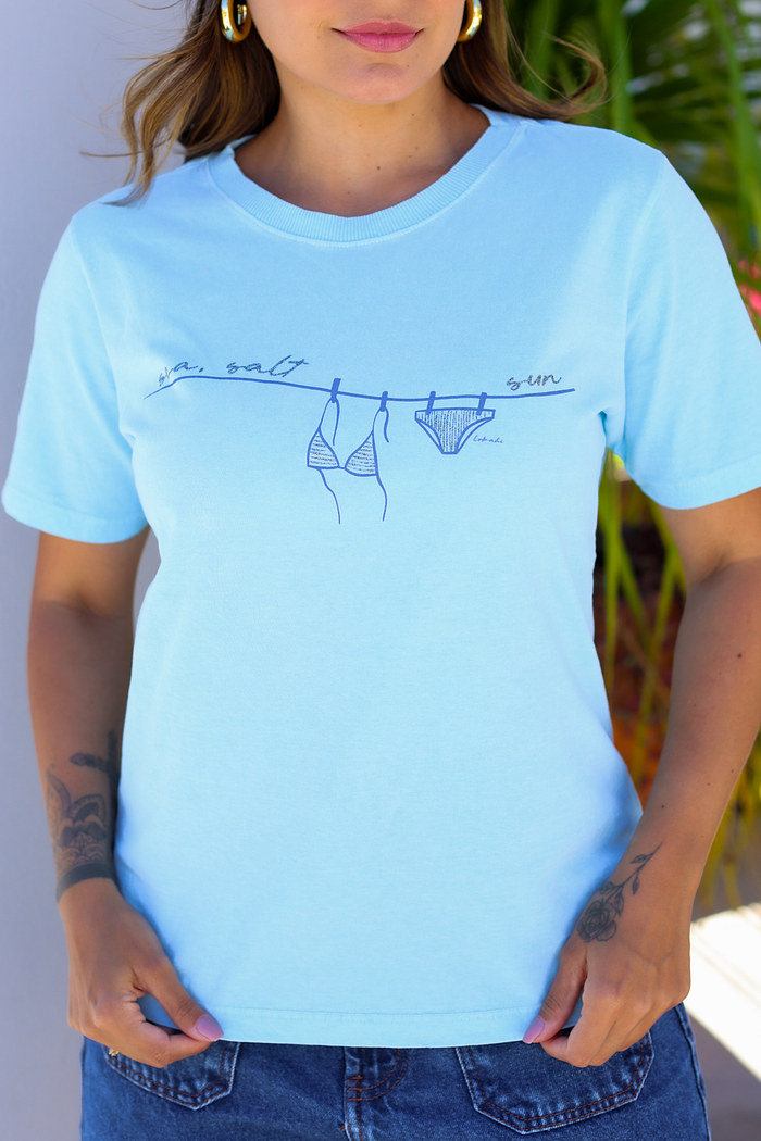 T-SHIRT ESTONADA SUN - AZUL