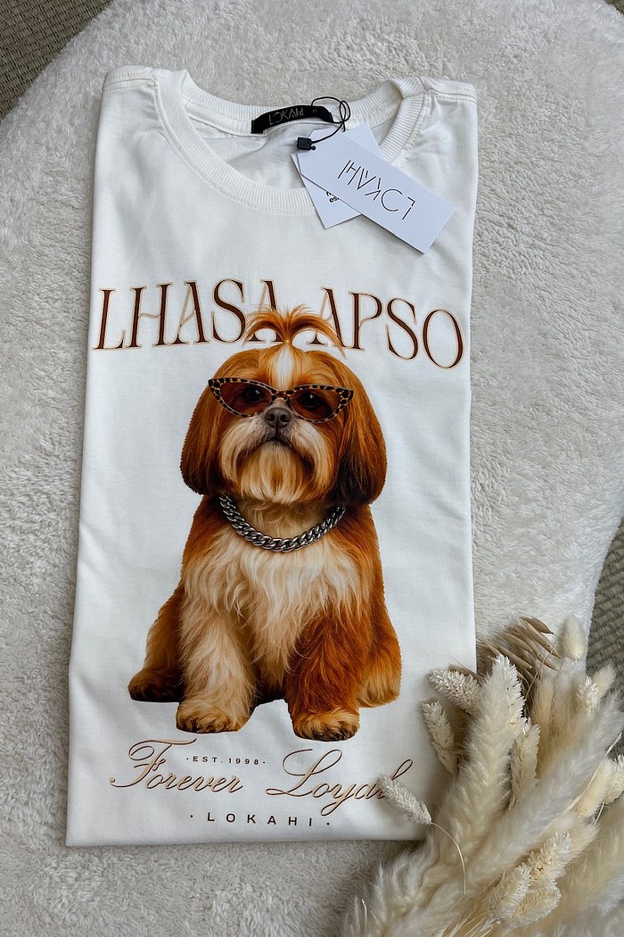 T-SHIRT LHASA APSO - OFF WHITE
