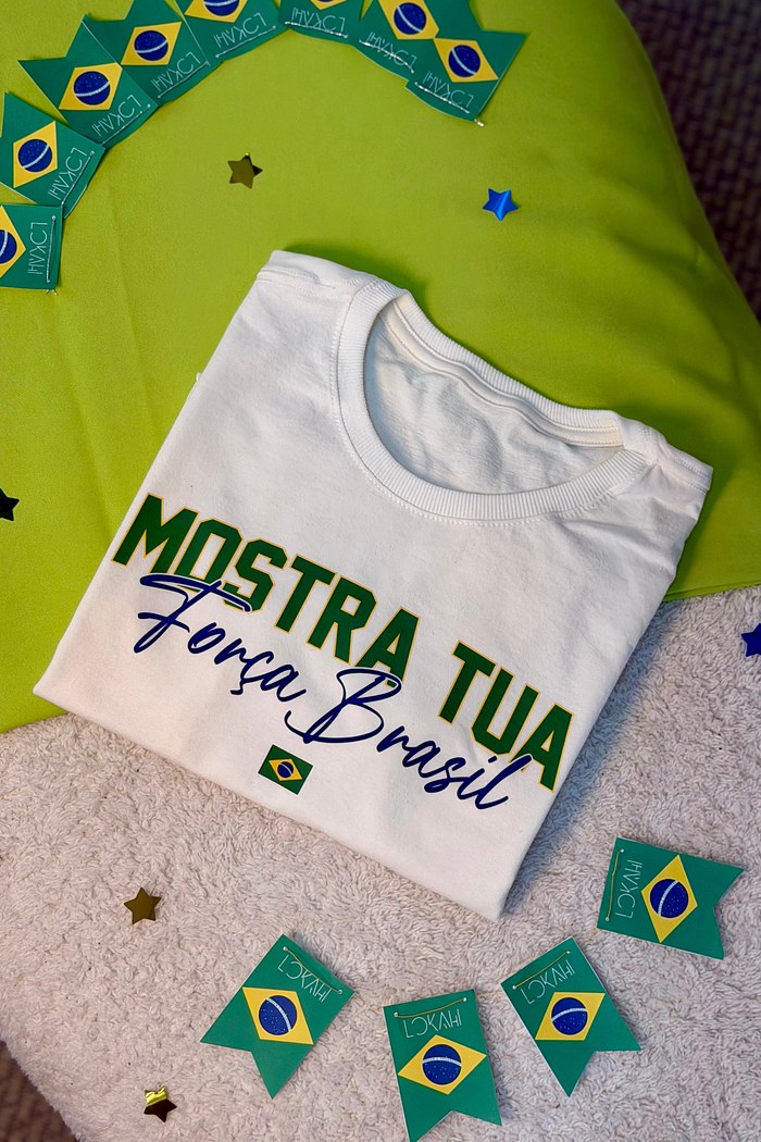 T-SHIRT FORÇA BRASIL - OFF WHITE