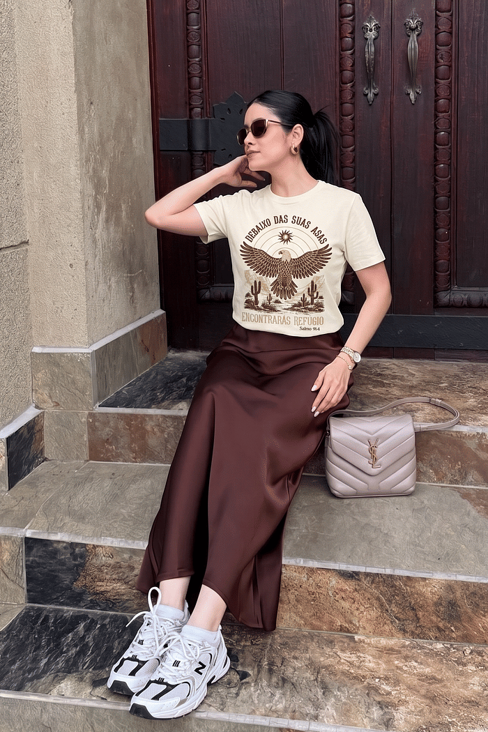 T-SHIRT REFÚGIO - MARFIM