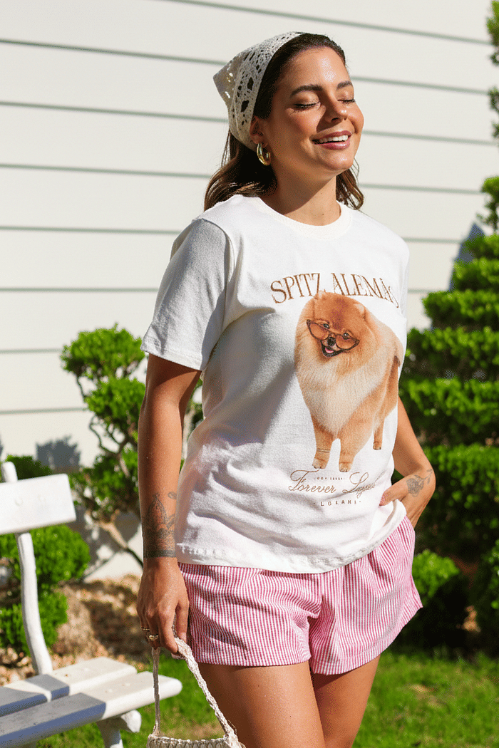 T-SHIRT SPITZ ALEMÃO - OFF WHITE