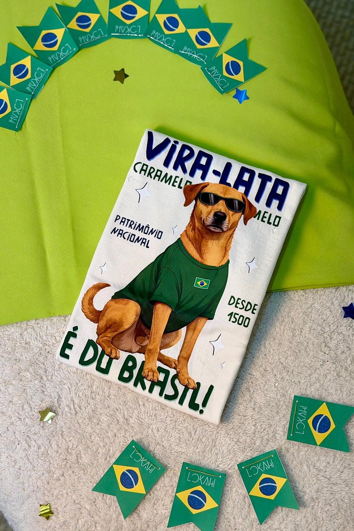 T-SHIRT OVERSIZED É DO BRASIL - OFF WHITE