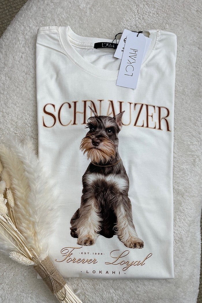 T-SHIRT SCHNAUZER - OFF WHITE