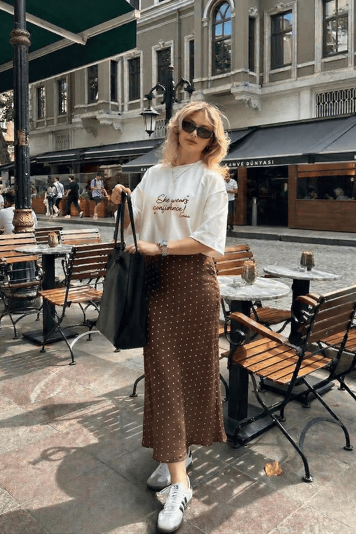 SAIA MIDI - POÁ PEQUENO MARROM