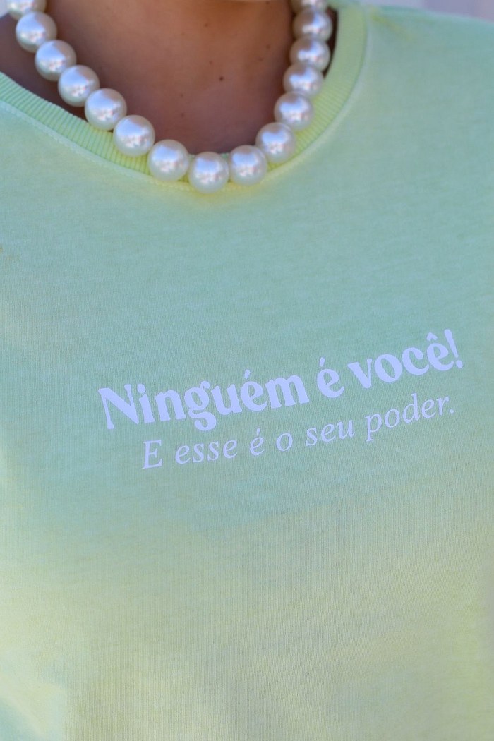 T-SHIRT ESTONADA SEU PODER - LIMA