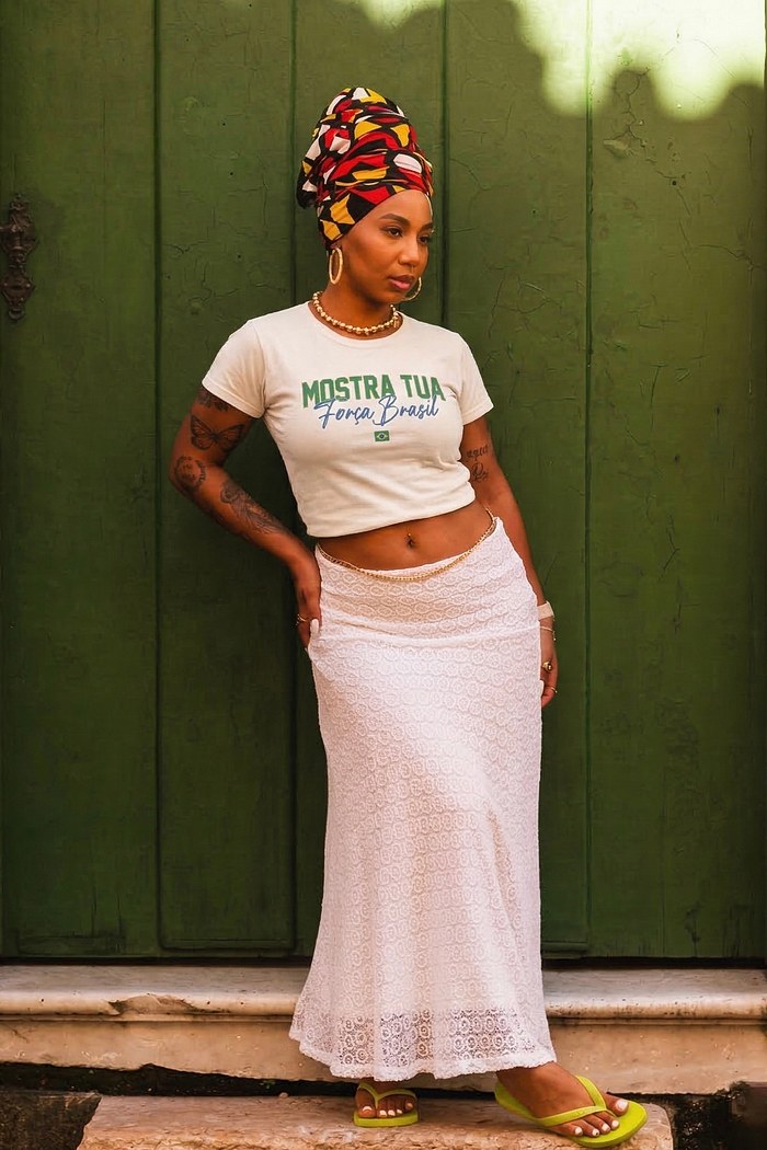 T-SHIRT FORÇA BRASIL - OFF WHITE