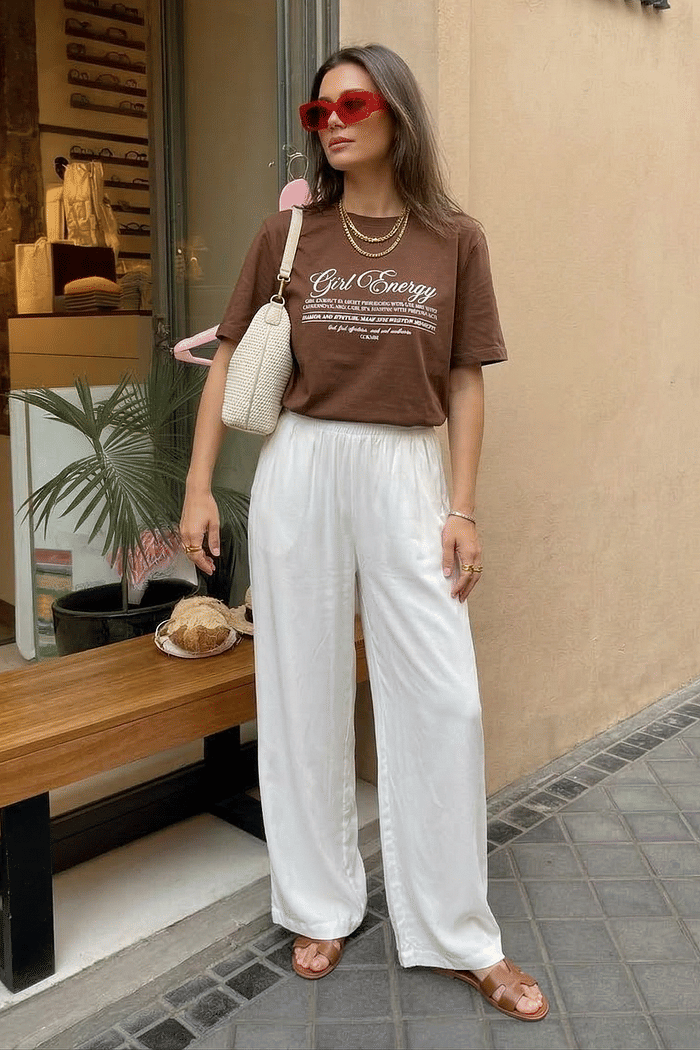 T-SHIRT ESTONADA GIRL ENERGY -  MARROM