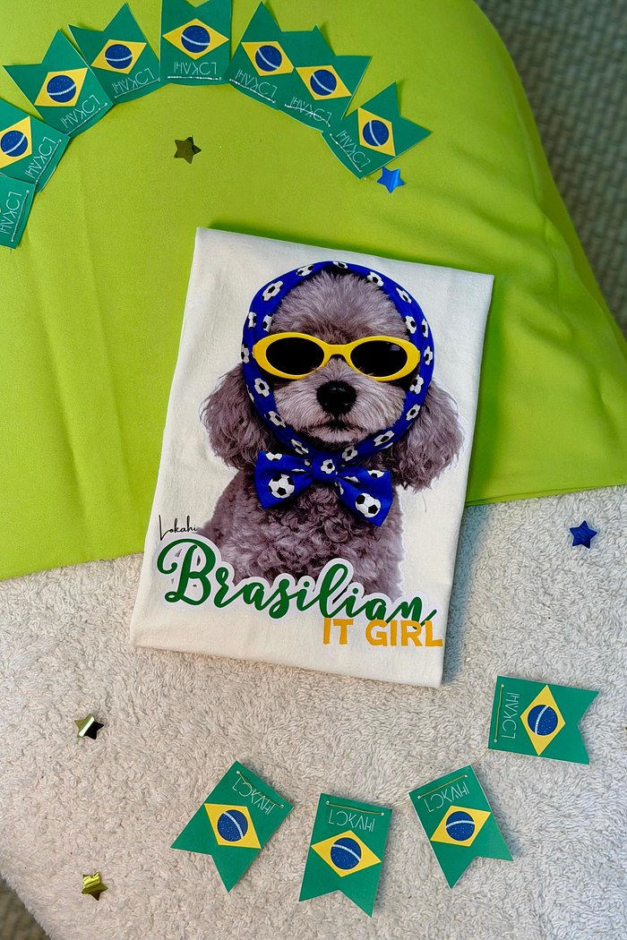 T-SHIRT OVERSIZED BRASILIAN -  OFF WHITE