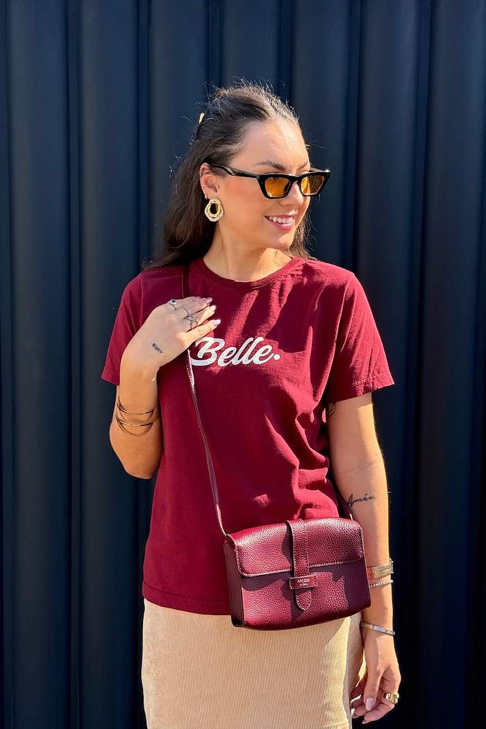 T-SHIRT ESTONADA BELLE - MARSALA