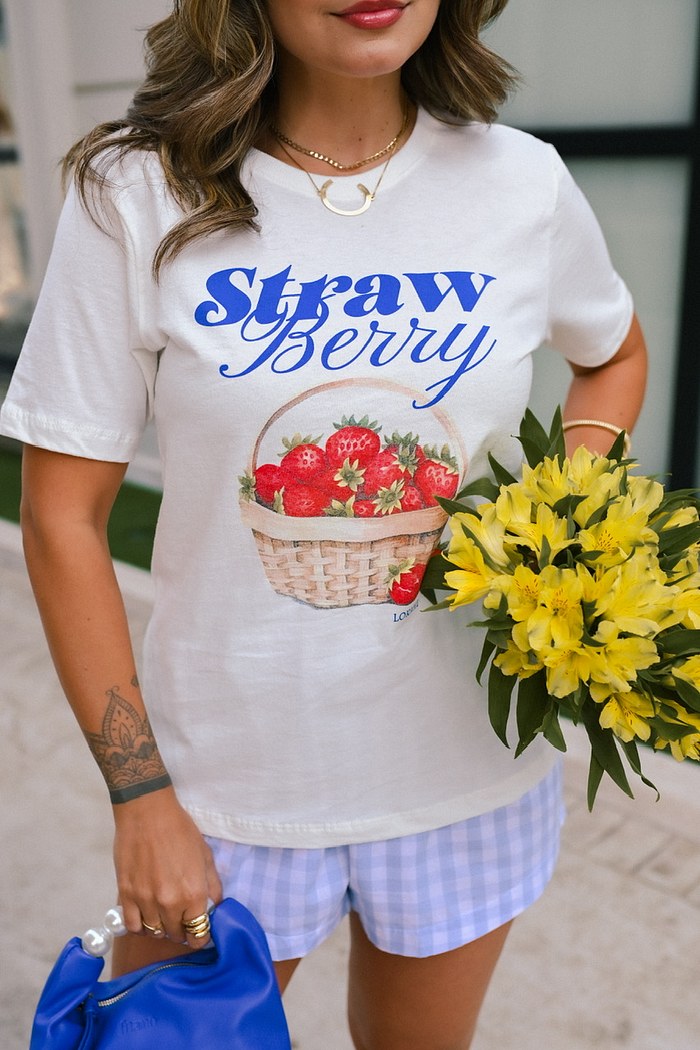 T-SHIRT STRAWBERRY - OFF WHITE