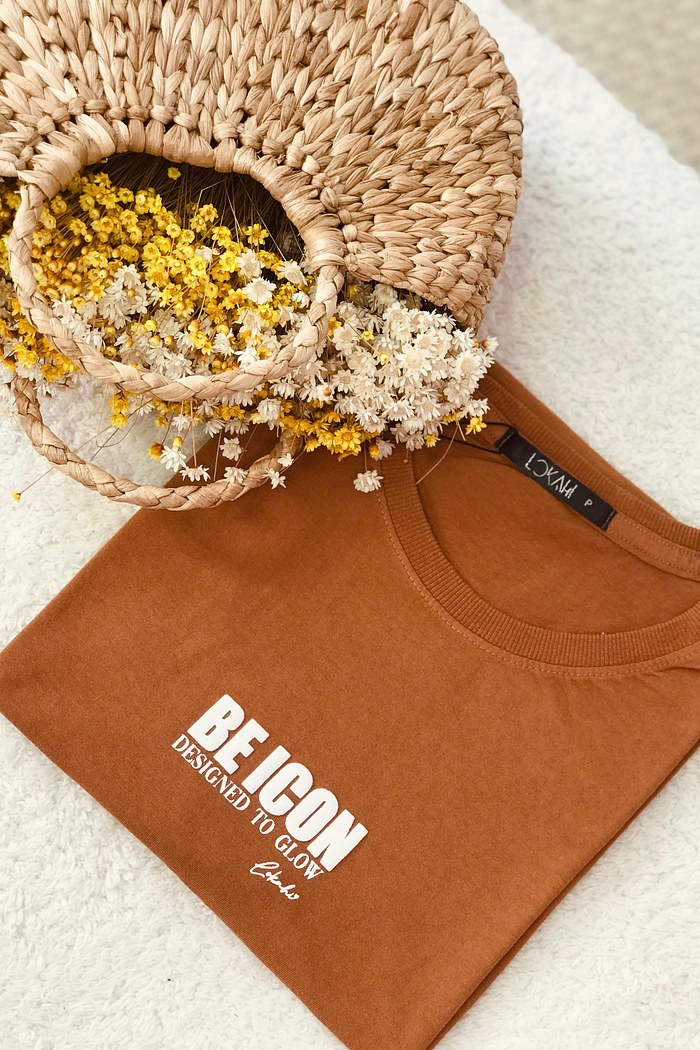 T-SHIRT ESTONADA BE ICON -  CHOCOLATE