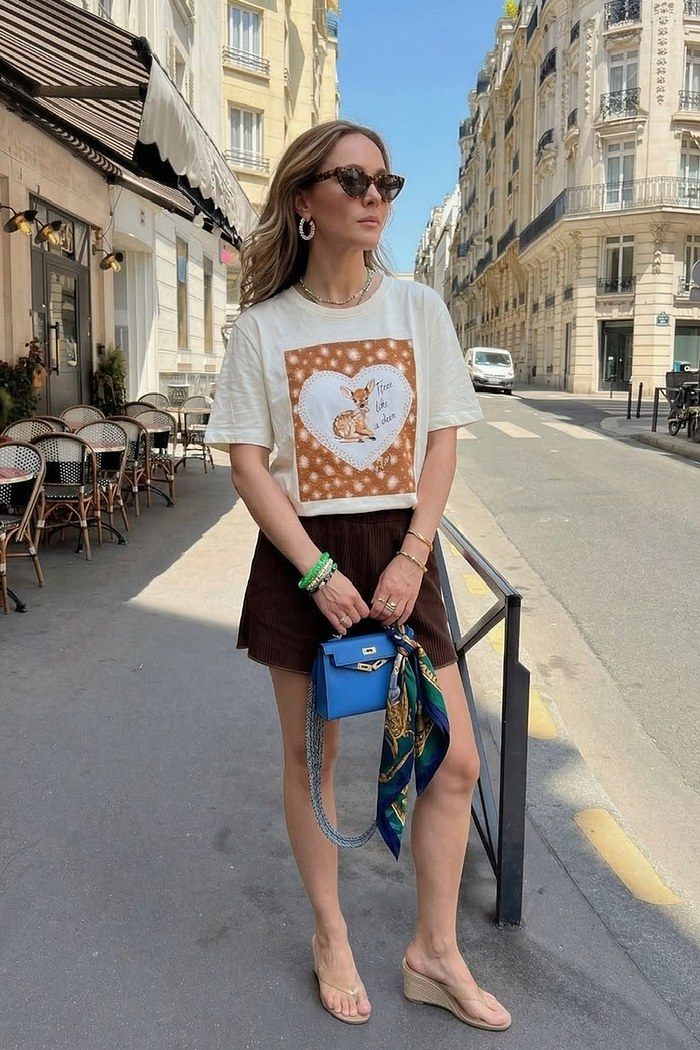 T-SHIRT FOREST -  OFF WHITE