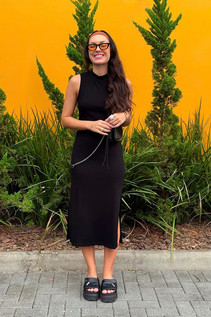 VESTIDO CLARA - PRETO