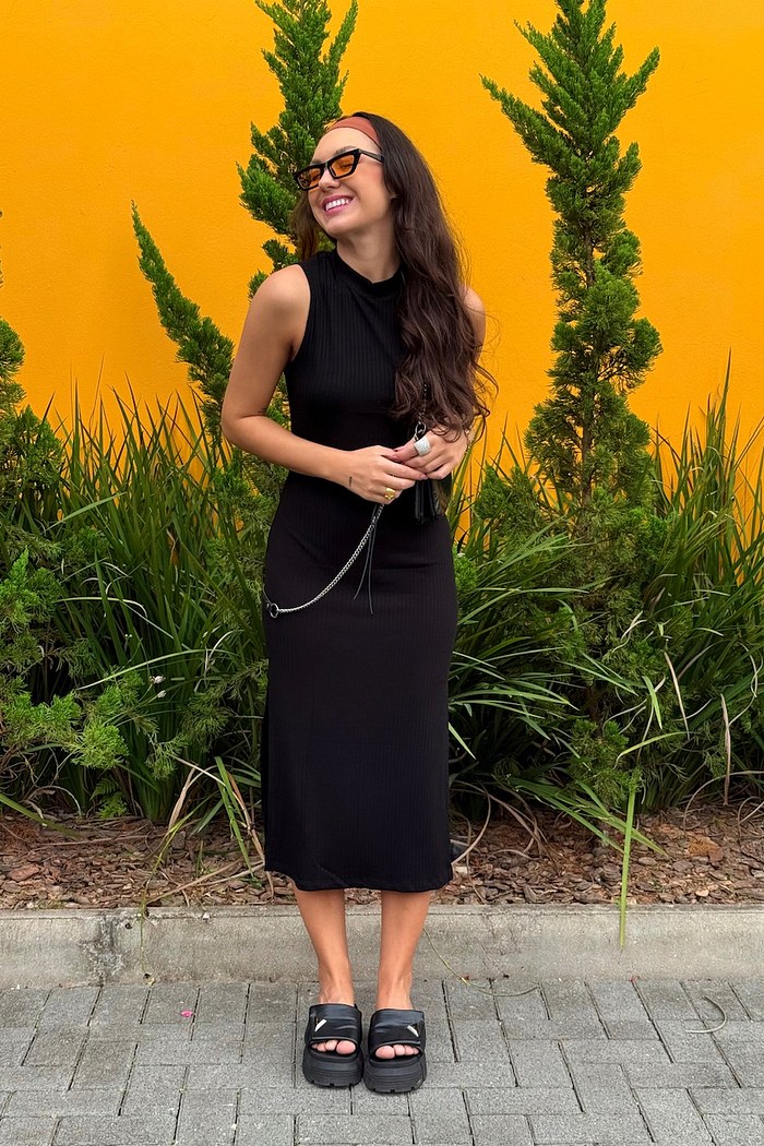 VESTIDO CLARA - PRETO