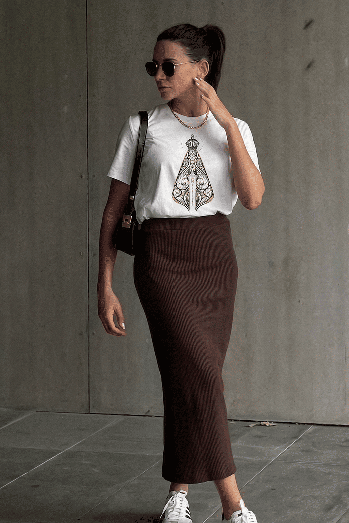 T-SHIRT NOSSA SENHORA - BRANCA