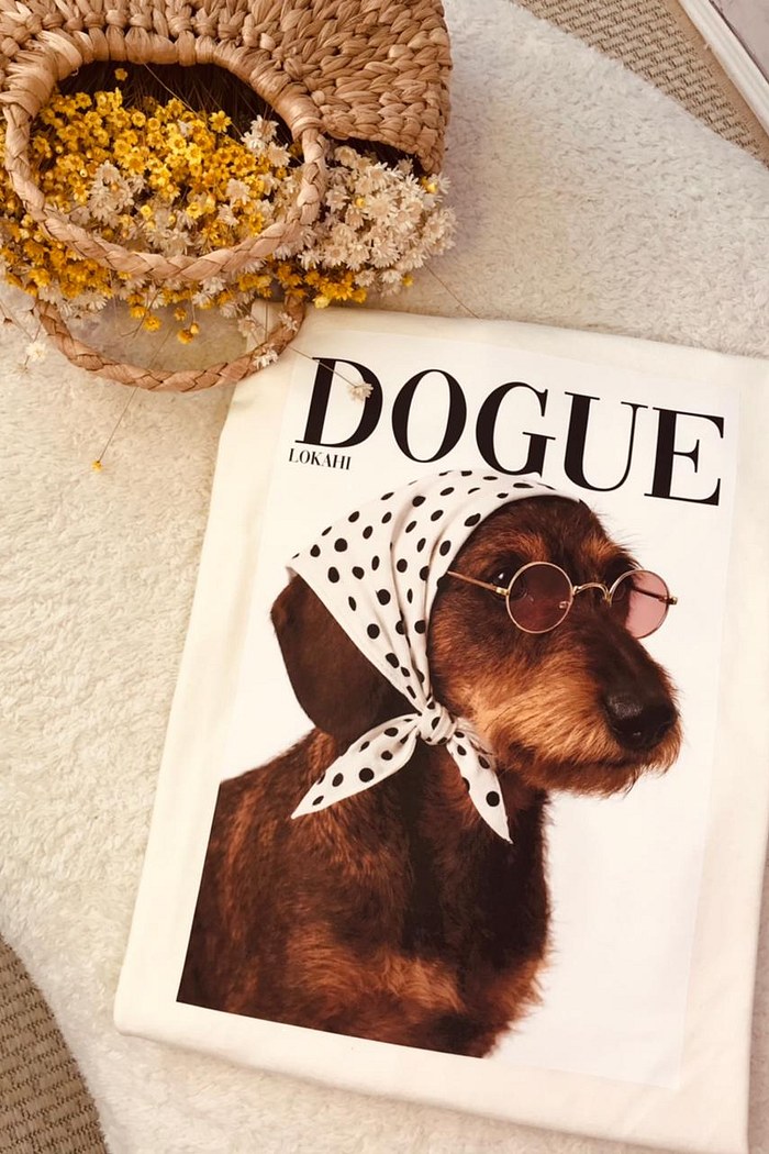 T-SHIRT OVERSIZED DOGUE - OFF WHITE
