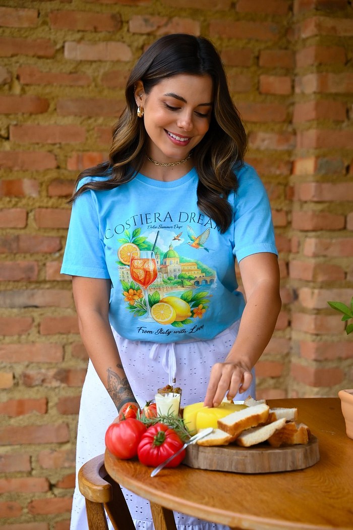 T-SHIRT ESTONADA COSTIERA DREAM - AZUL