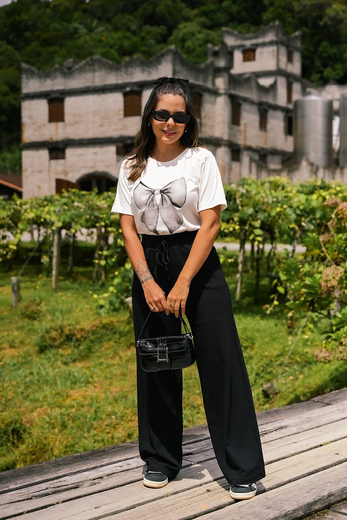 CALÇA WIDE LEG - PRETO