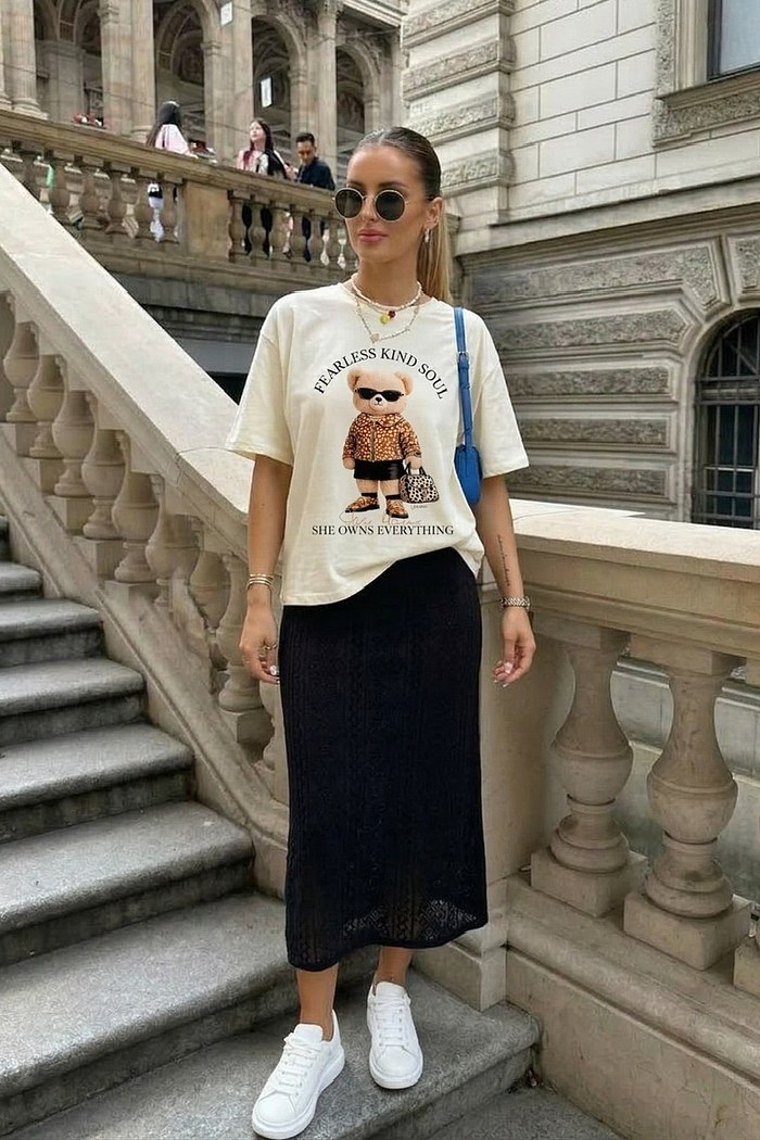 T-SHIRT FEARLESS -  OFF WHITE