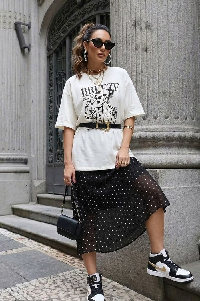 T-SHIRT OVERSIZED BREEZE- OFF WHITE