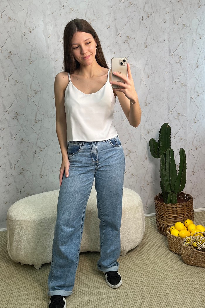 CROPPED DE ALCINHA - OFF WHITE