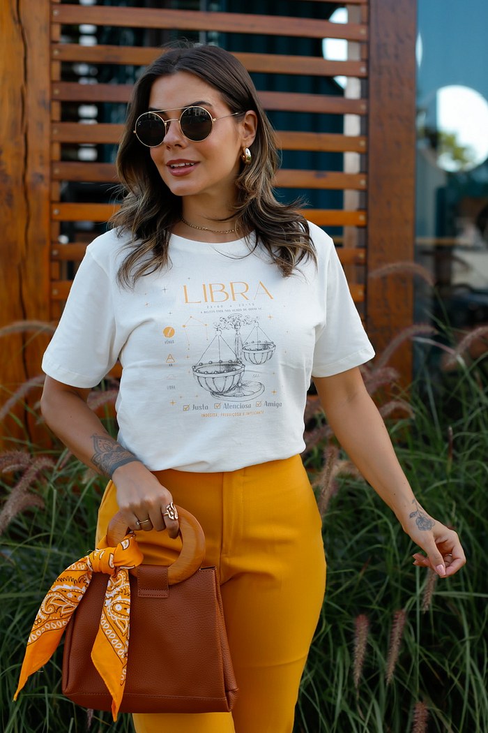 T-SHIRT LIBRA - OFF WHITE