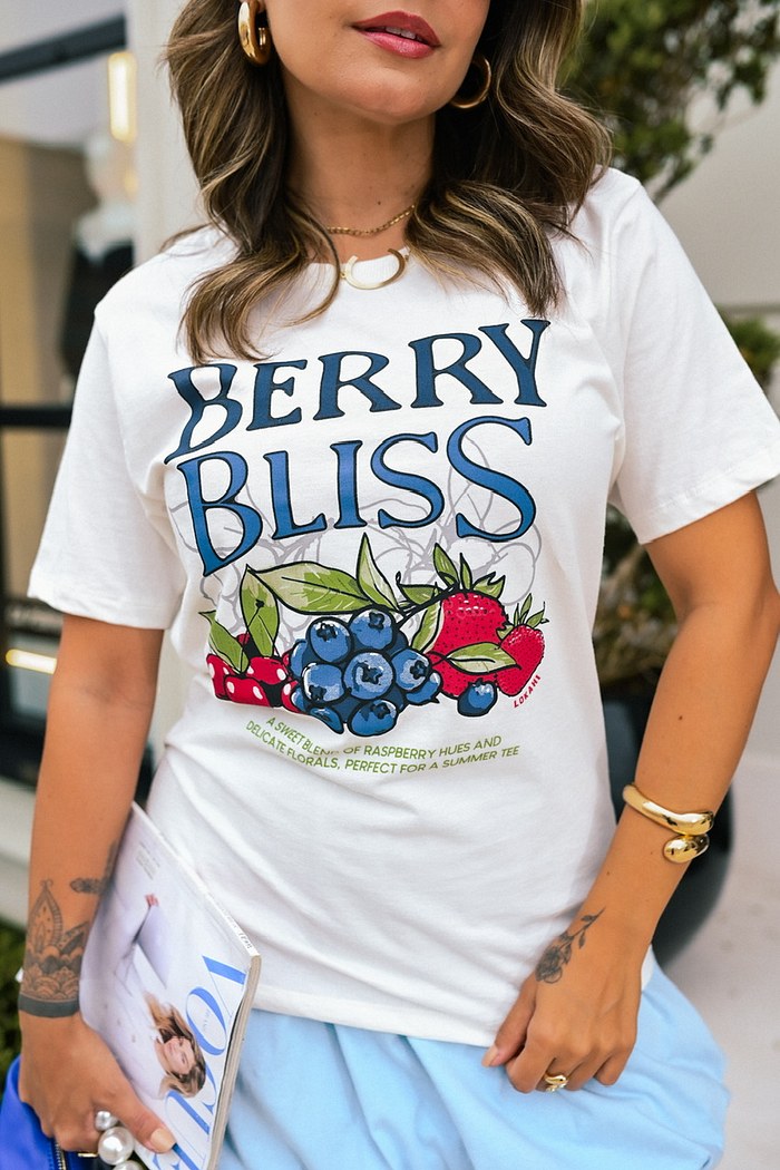 T-SHIRT BERRY BLISS - OFF WHITE