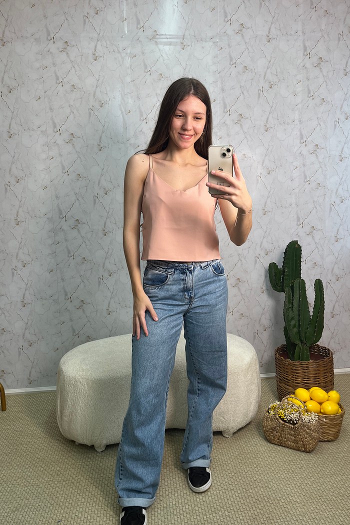 CROPPED DE ALCINHA - ROSE