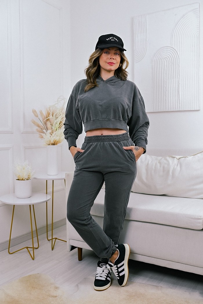 CALÇA JOGGER ESTONADA - CHUMBO