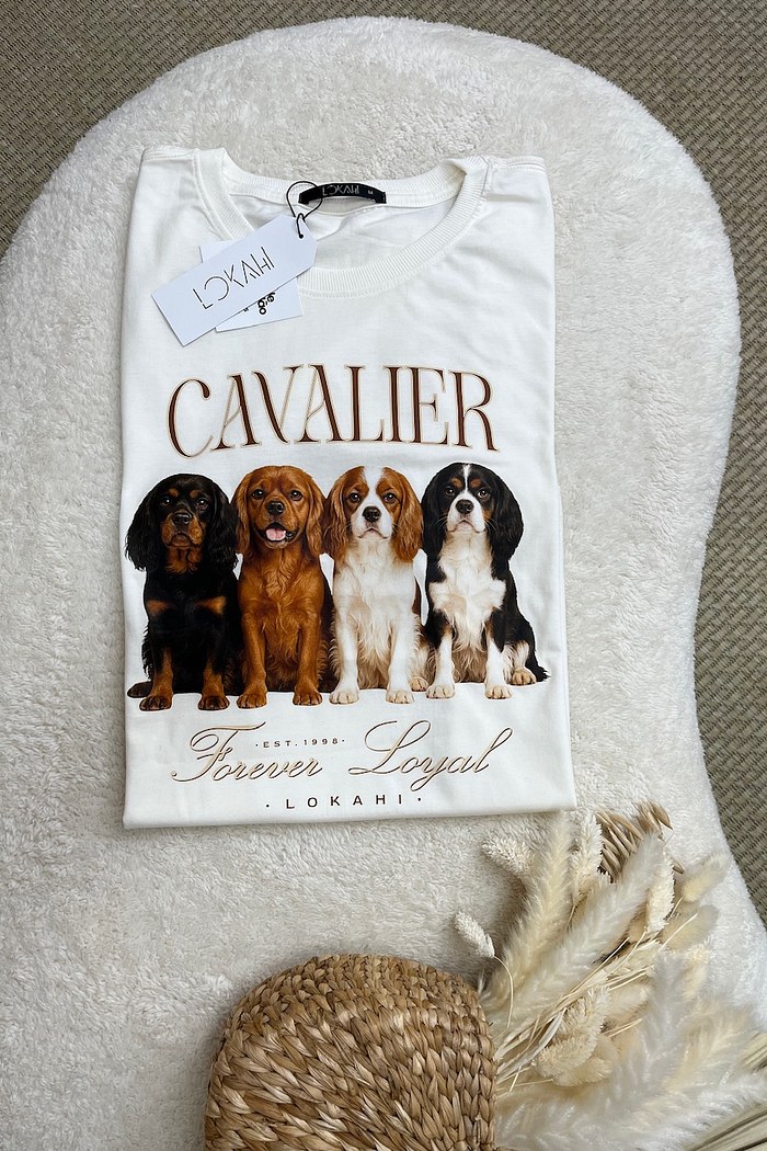 T-SHIRT CAVALIER - OFF WHITE