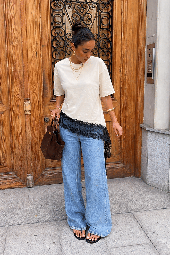 T-SHIRT OVERSIZED RENDA - OFF