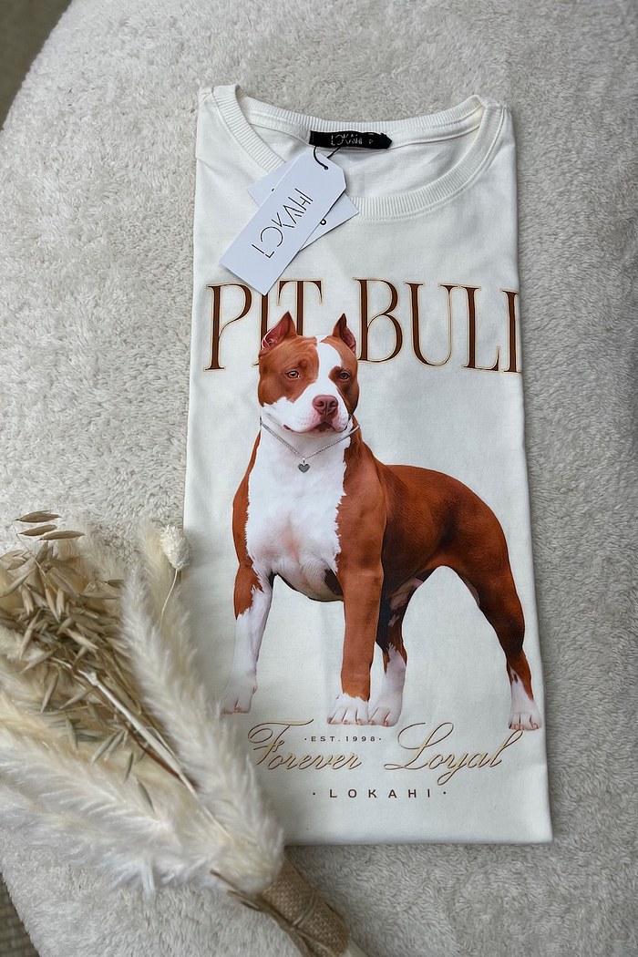 T-SHIRT PIT BULL 2 - OFF WHITE