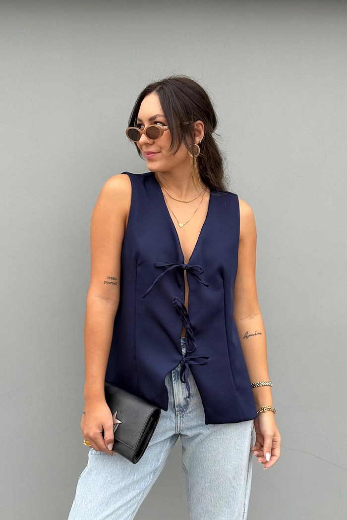 BLUSA ANDRESSA - MARINHO