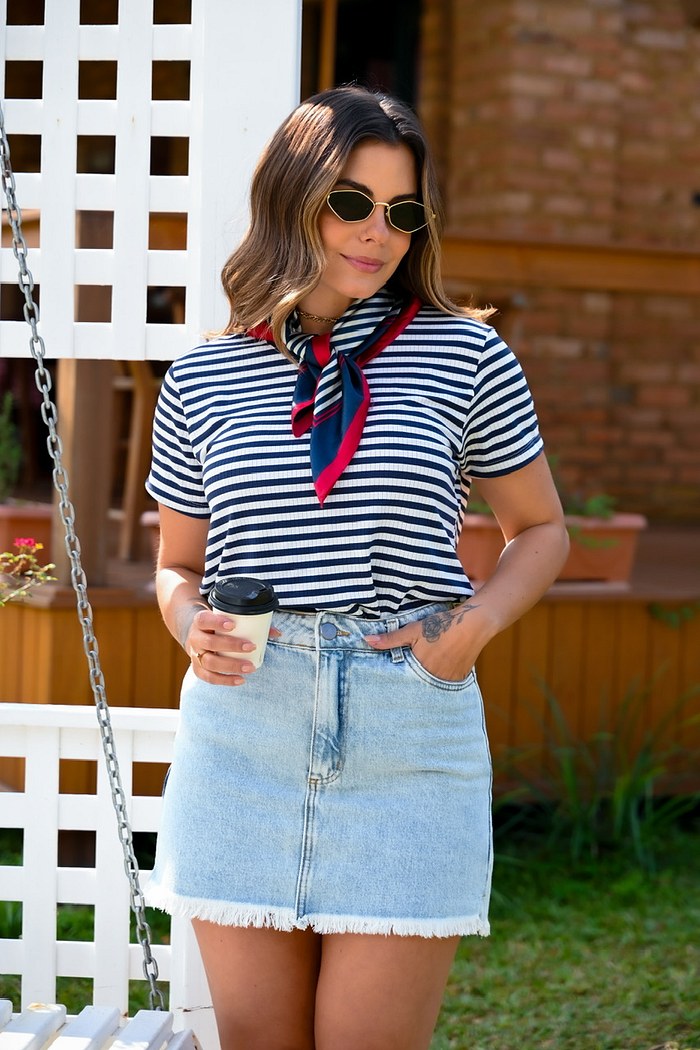 BLUSA LISTRADA (MENEGOTTI)