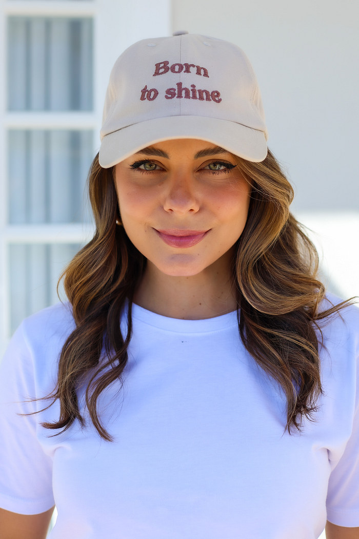 BONÉ BORN TO SHINE - BEGE