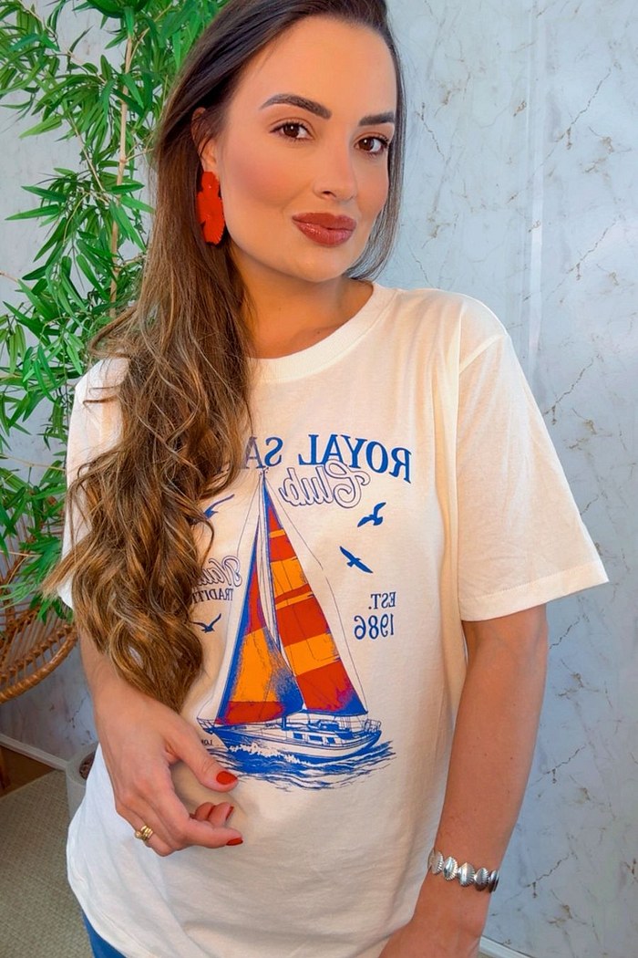 T-SHIRT ROYAL SAILING CLUB - OFF WHITE