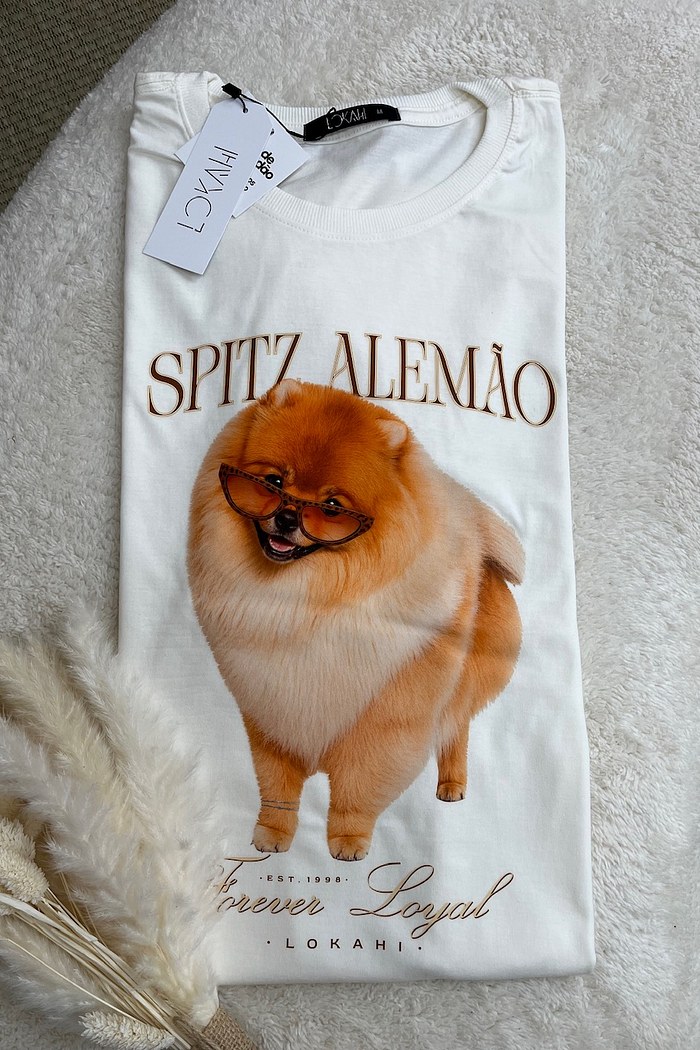 T-SHIRT SPITZ ALEMÃO - OFF WHITE