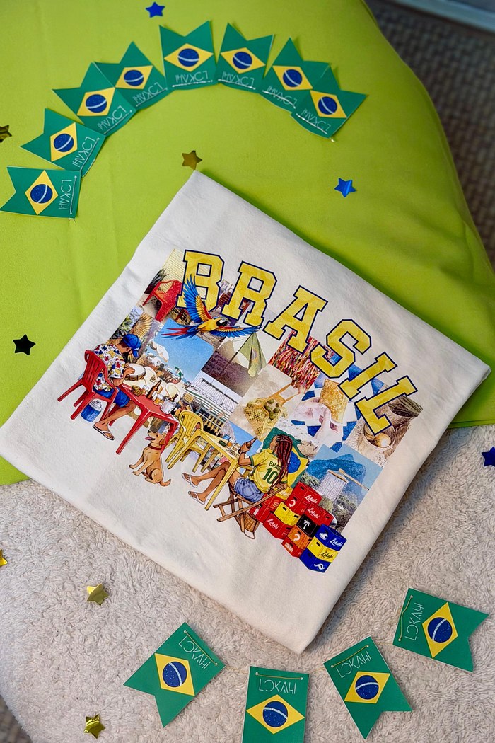 T-SHIRT OVERSIZED BRASILCORE -  OFF WHITE