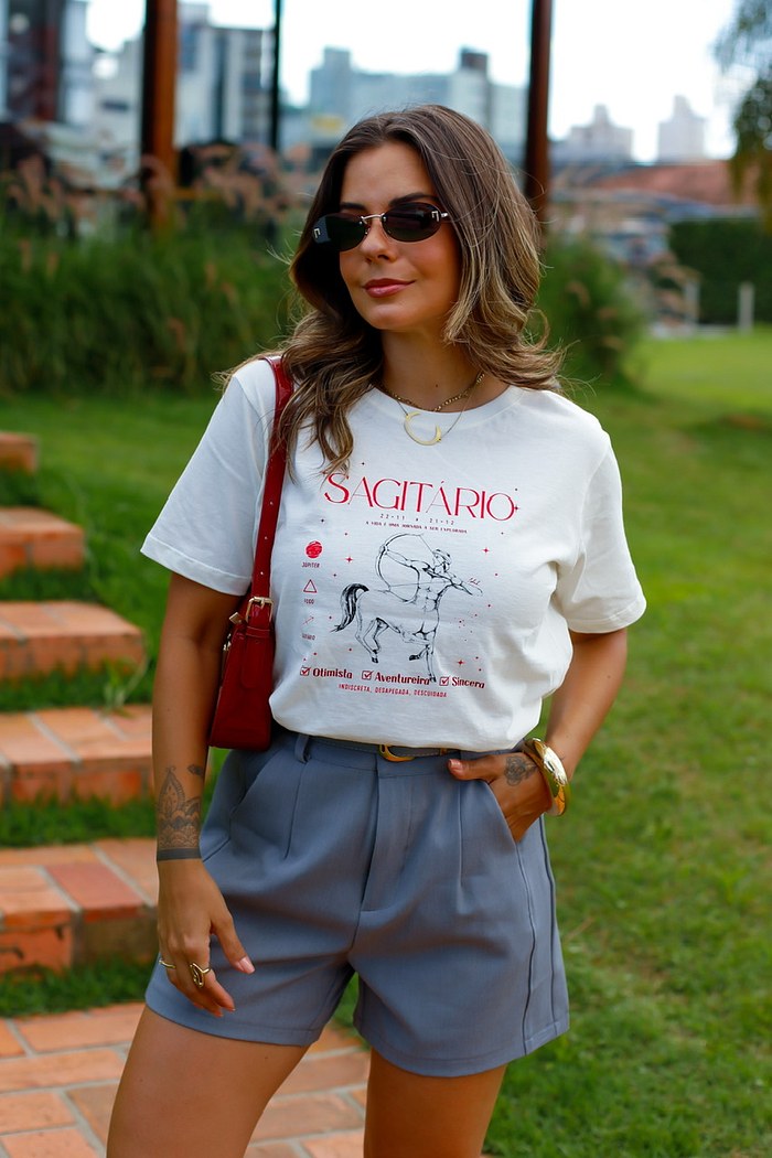 T-SHIRT SAGITÁRIO - OFF WHITE