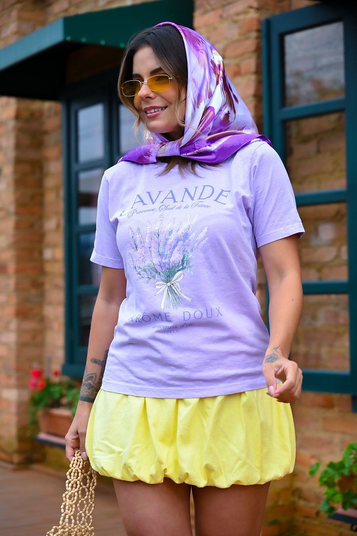 T-SHIRT ESTONADA PROVENCE - LILÁS