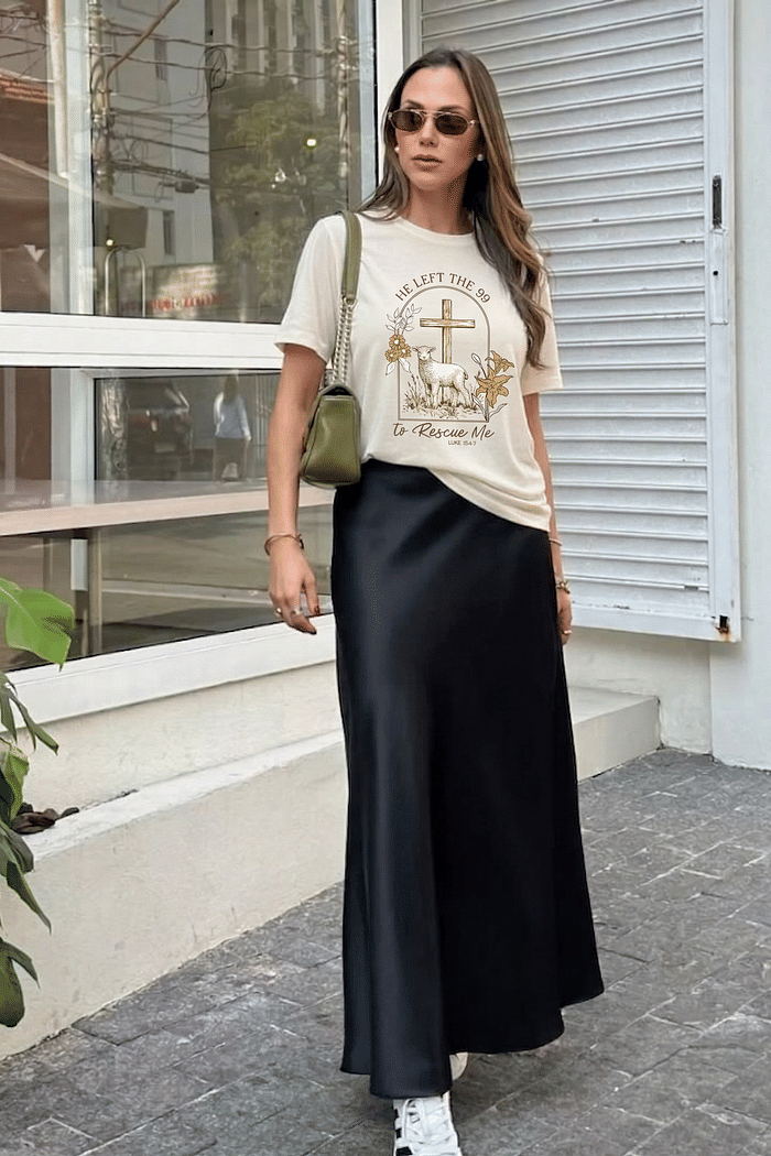 T-SHIRT O BOM PASTOR - MARFIM