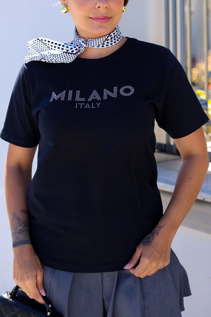 T-SHIRT MILANO - PRETO