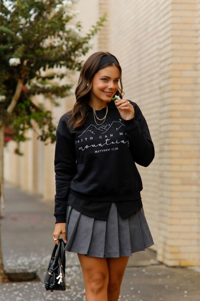 BLUSÃO MOLETOM FAITH - PRETO